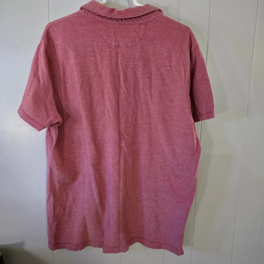 Banana Republic Wicking Pique Polo Mens XL‎ Pink Short Sleeve Pocket Shirt